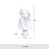 Nordischer schlichter Stil Hochzeitskleid Mädchen Büste mit Schleier Kunststatue Hochzeit Hauseingang Harzdekoration