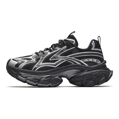 Scarpe alla moda comode ammortizzanti rialzanti resistenti all'usura basse da uomo/donna sneaker Nero Argento 122618899-1