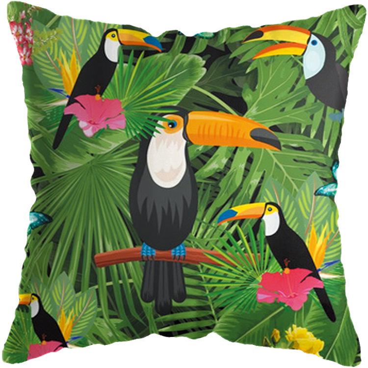 Soft Pillow Cushion Covers 45x45 Cm Decorative Pillows Throw Green Patterns Pillowcase for Sofa Home