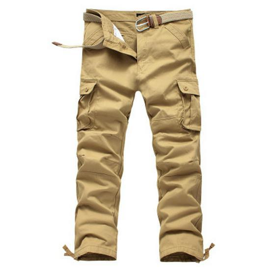 Men's Loose-Fit Multi-Pocket Work & Skateboard Pants - Wear-Resistant, Plus Size Casual Trousers