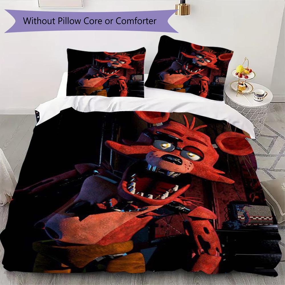 Nightmare Fox Pattern Bedding,Quilt Set Quilt Cover Pillowcase Home Birthday Gift (1*duvet Cover+2*pillowcase,without core)ZSJT0917317
