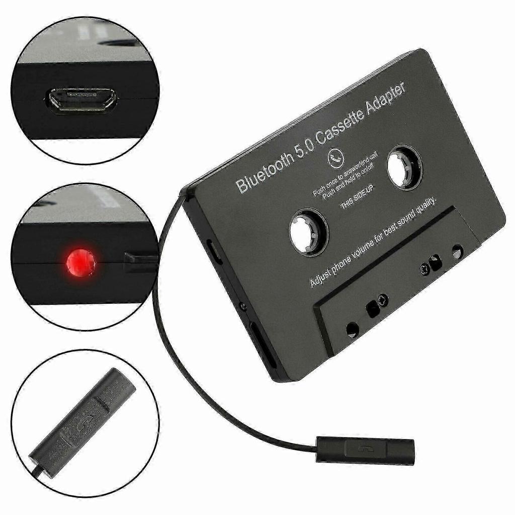 Bluetooth 5.0 Car Audio Stereo Cassette Tape Adapter To Aux for Iphone Samsung-ss 25-26s
