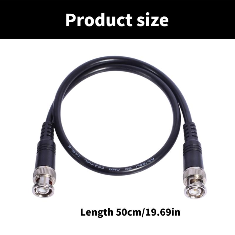 BNC Cable Jumper Low Loss BNC Male To BNC Male Extension Coax Cable for Antennas Analyzers Security CCTV Camera Systems