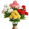 10-Head Chrysanthemum Bouquet: Qingming Festival Memorial, Wedding & Home Decoration, Artificial Flowers