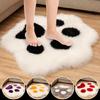 Plush Round Carpet Sheepskin Pink Living Room Home Decor Bedroom Floor Cushion