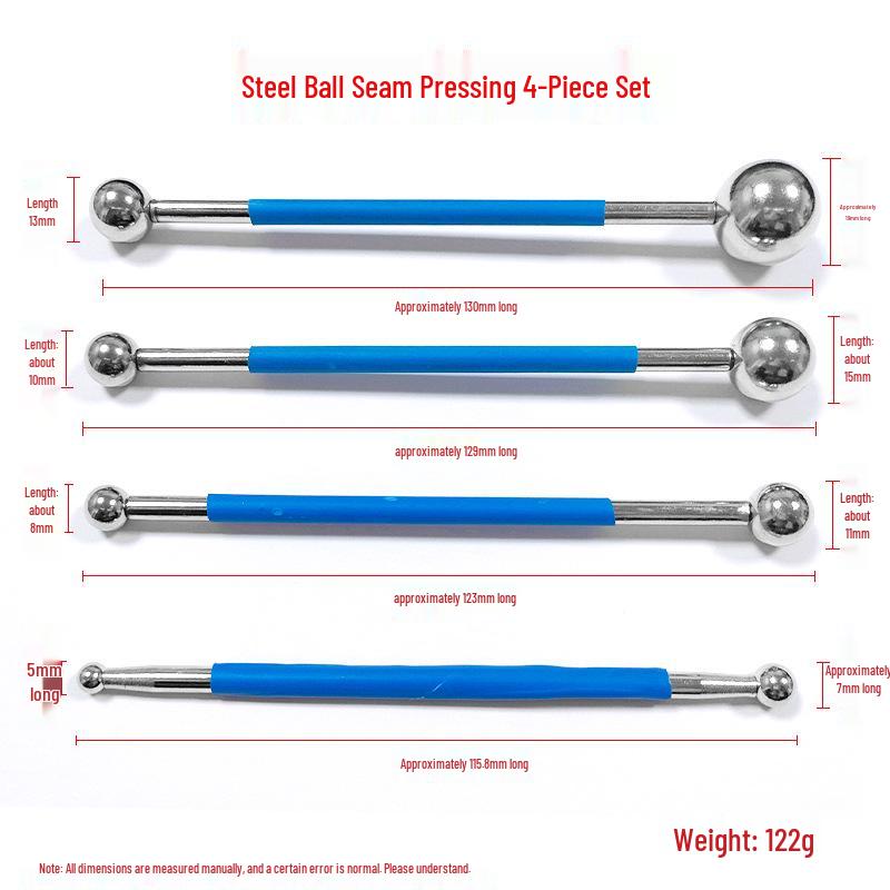 Steel Ball Seam-Pressing Tool Set for Precision Edge and Beauty Seam Finishing