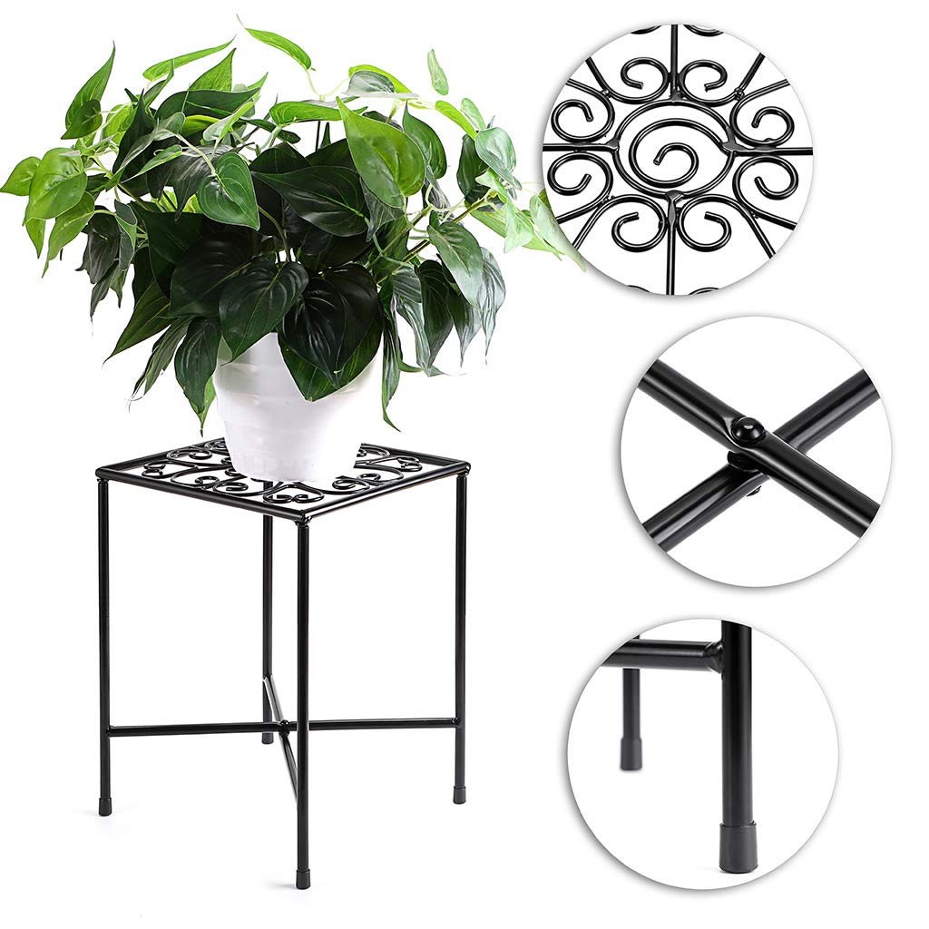 Sumnacon Stojan na květináče Květinový regál Železo Antický Snadná montáž Zahradní regál Zahradnický regál Stojan na květiny Stojan na květináče Stojan na květiny Vnitřní Venkovní Černý