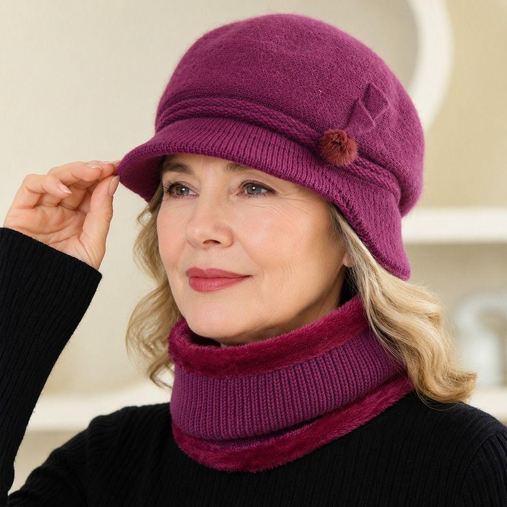 Ear Flap Hat Scarf Set Plush Lined Beanie Neck Warmer Set Gifts Winter Hat Set  Winter Wear