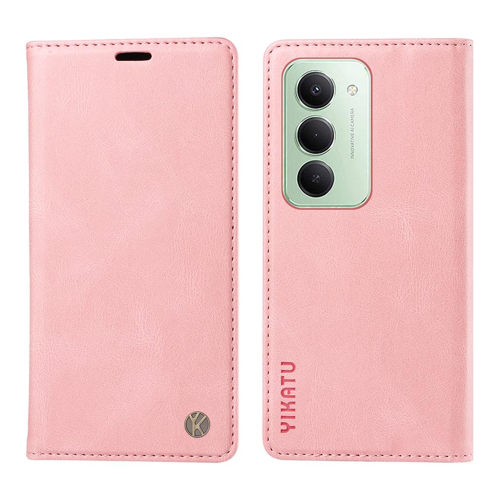 For Xiaomi Redmi 15 5G (Global) (169mm) Leather Cover YIKATU YK-004 Skin-Touch Wallet Phone Cases