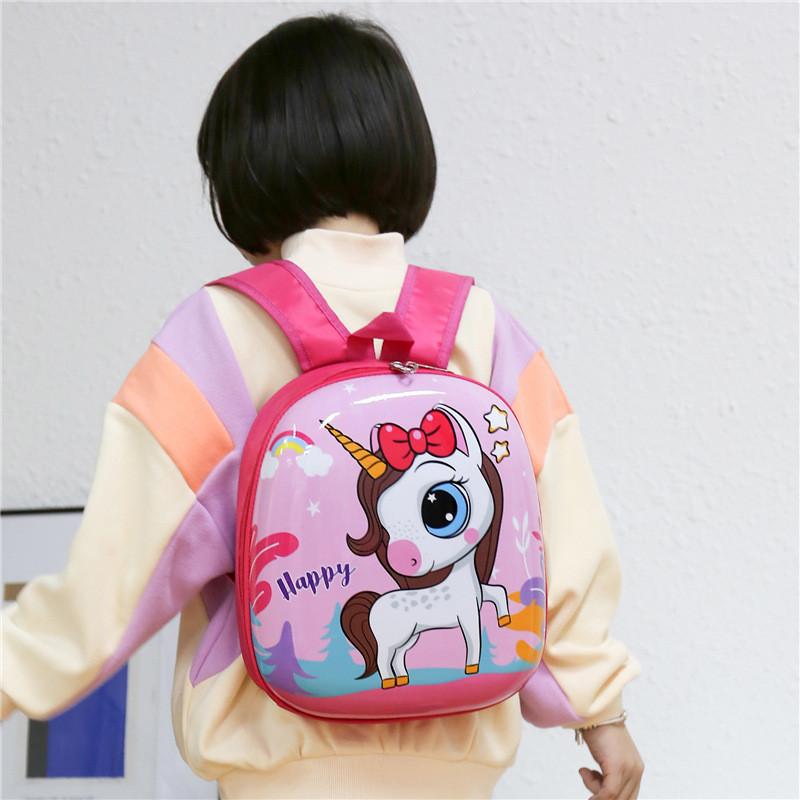 Cartoon Cute Car Printed Backpack Children Backpack Suitable For Outing School