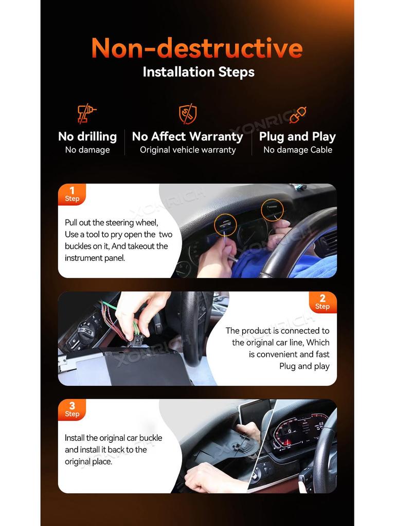 Compatible with BMW 7 Series F01/F02 and X1-X6 Full LCD Instrument Panel