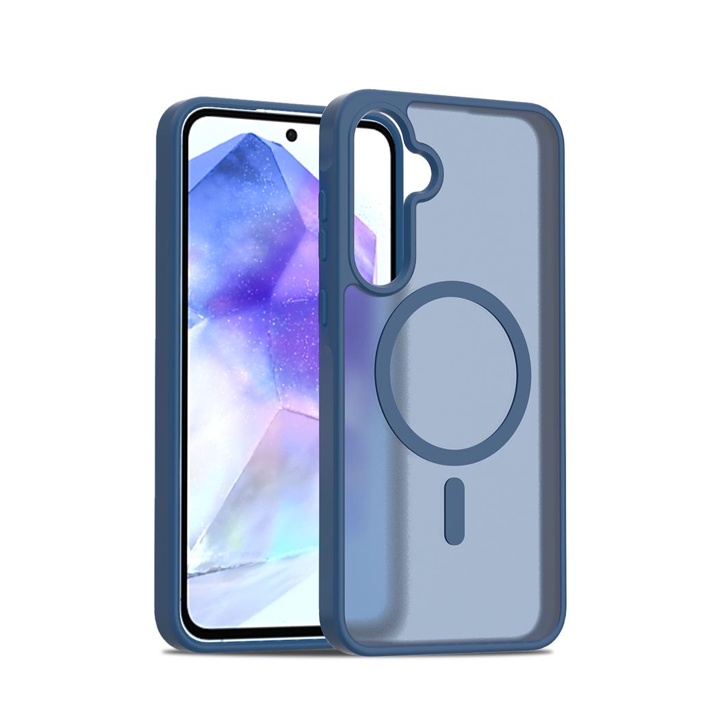 Ultra-Thin MagSafe Compatible Case for Samsung Galaxy A55 A35 5G - TPU/PC Silky Smooth Touch Wireless Charging Shockproof Cover