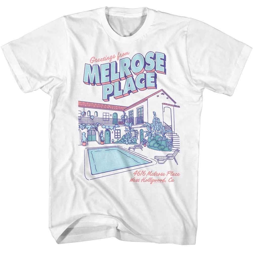 Melrose Place - Postcard Apartment - American Classics - Solid White Short 100