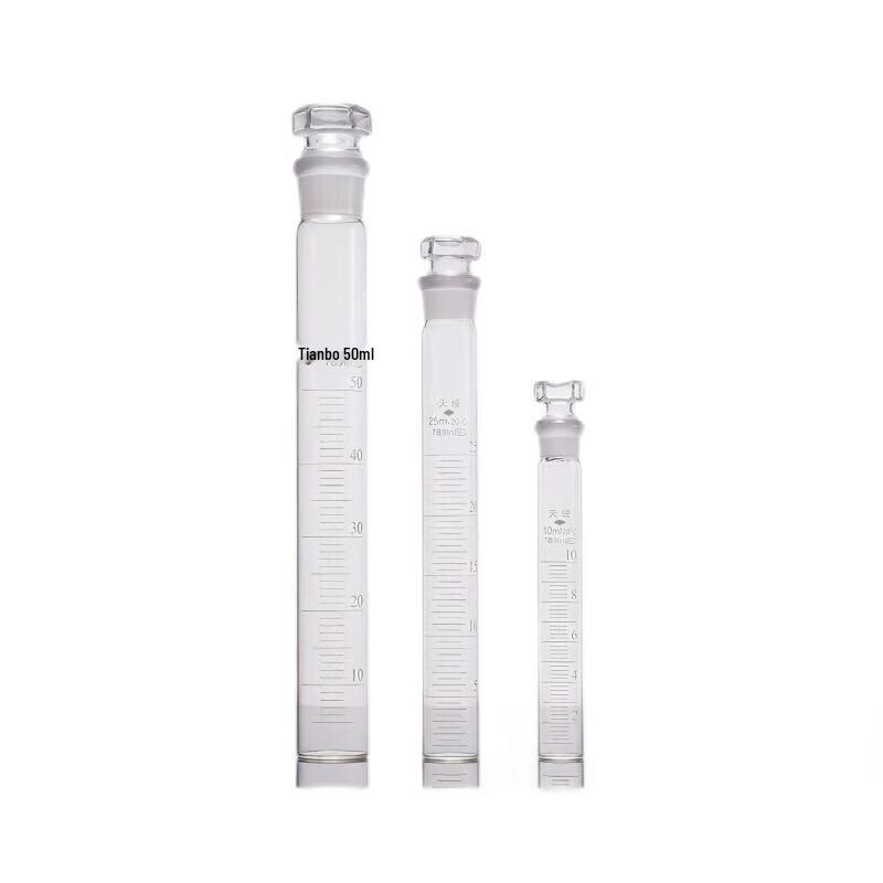 Bingyue 50 мл Цветная колориметрическая трубка со стеклянной пробкой и шкалой