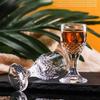 Small glass cup set suitable for Scotch whiskey, bourbon, tequila, brandy, vodka, and Christmas-themed outdoor swimming pools, beach trips, camping,