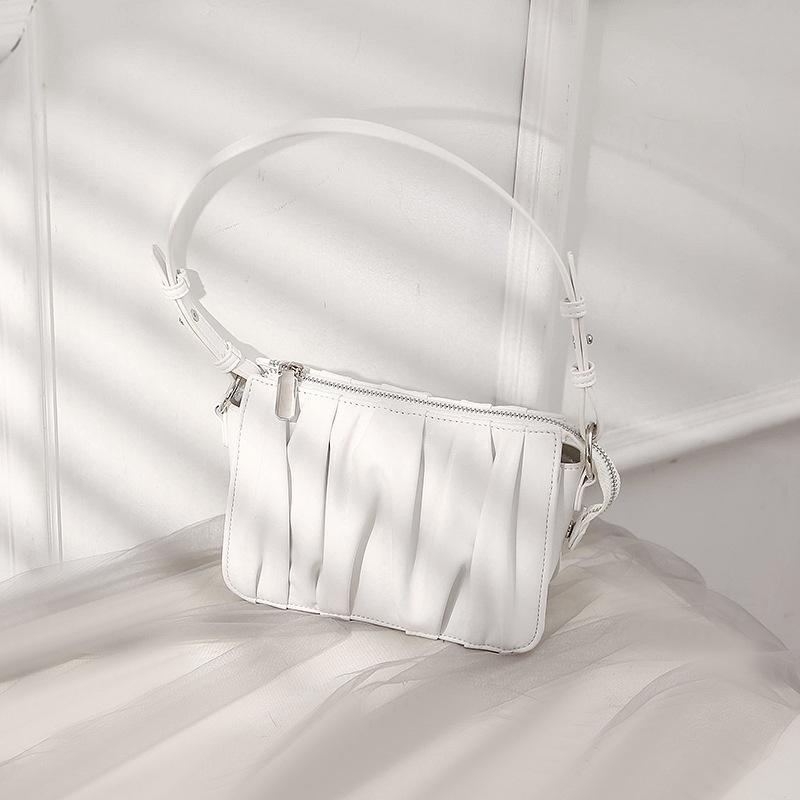Fashionable Ladies Shoulder Bag 2023 New Arrival Street Style Pu Material Small Size белый