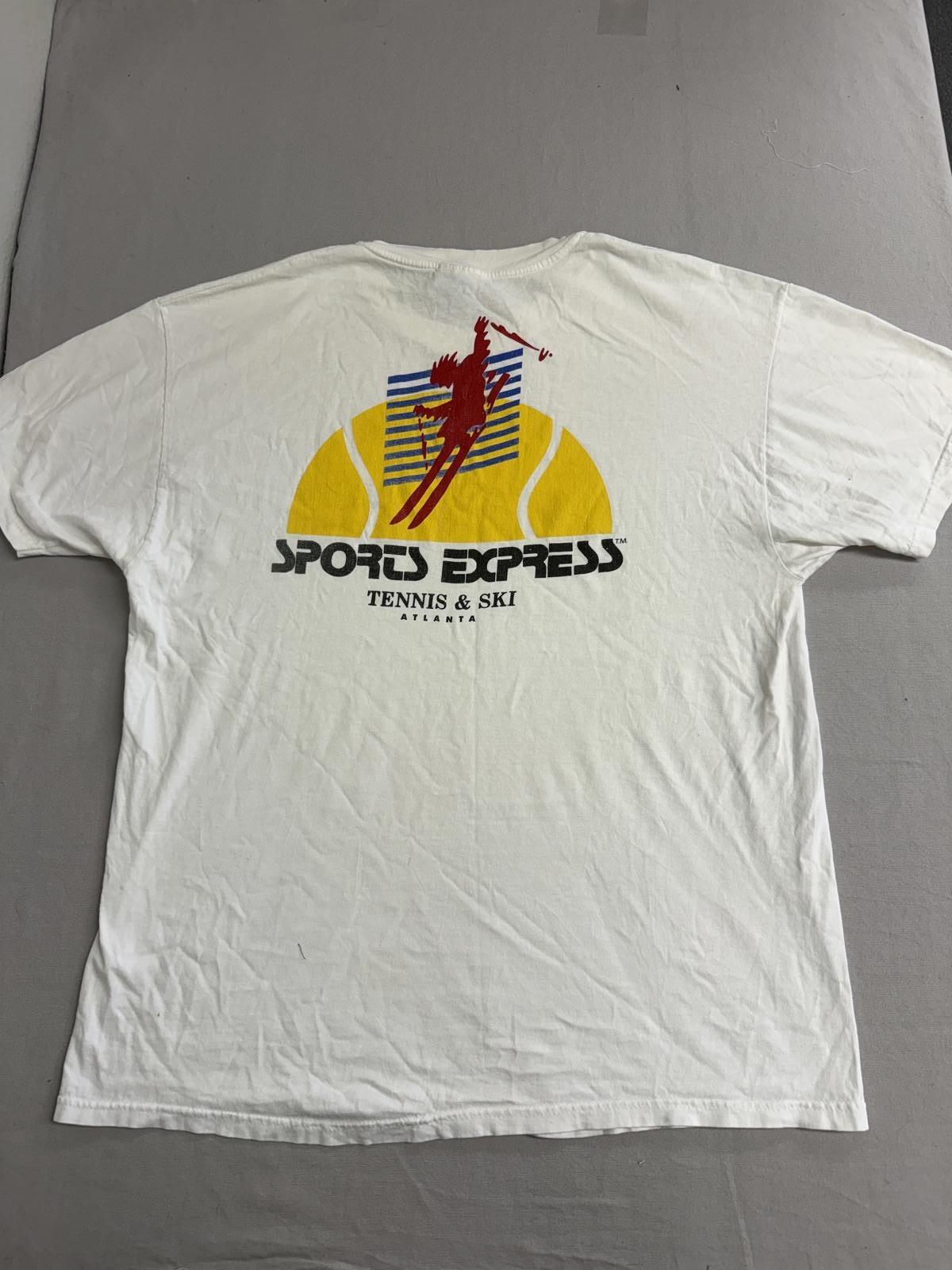 Vintage Atlanta T-shirt Sports Express Tennis & Ski Tee XL XXL