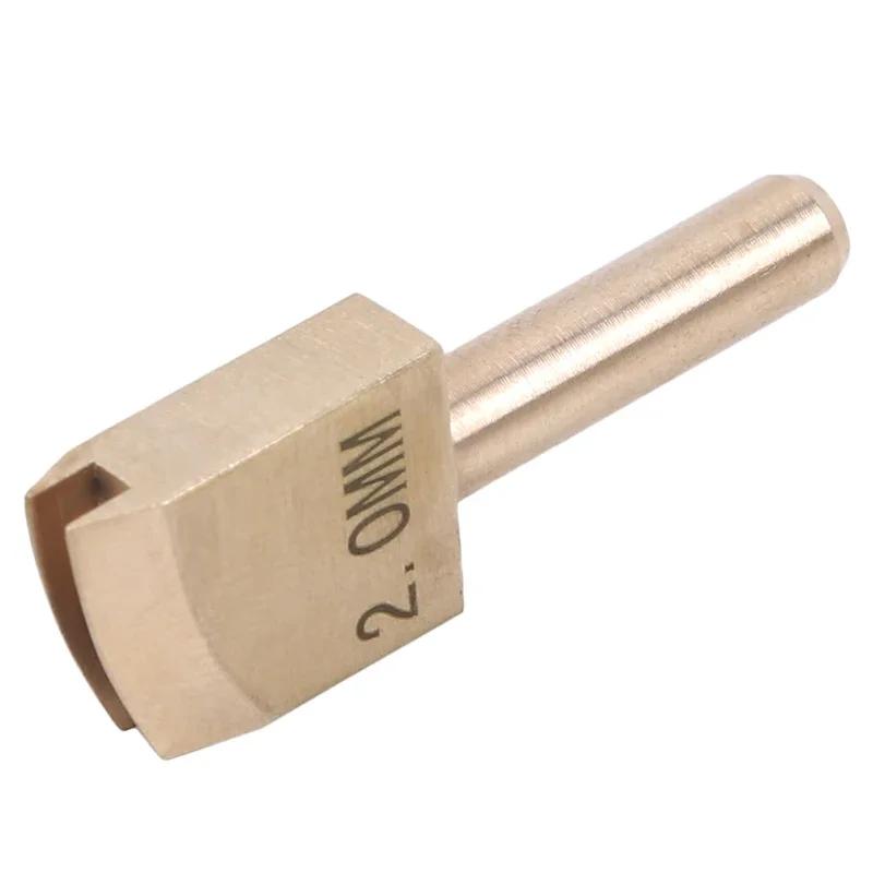 Electric Brass Solder Iron Tip for Leather Edge Burning Craft Press Sealing Machine Pyrography Tool