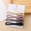 Dopamine Korean Minimalist Milk Coffee Hairpin for Women - Seamless Edge Side Bangs Clip for Frizzy Hair