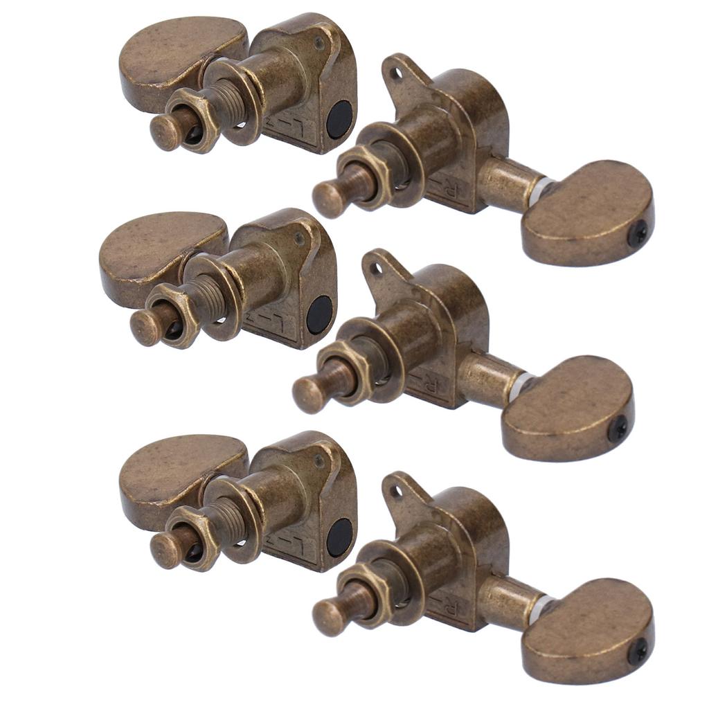Guitar Locking Tuners Head Knobs Tuning Pegs 3 Left 3 Right Musical Instrument Accessories