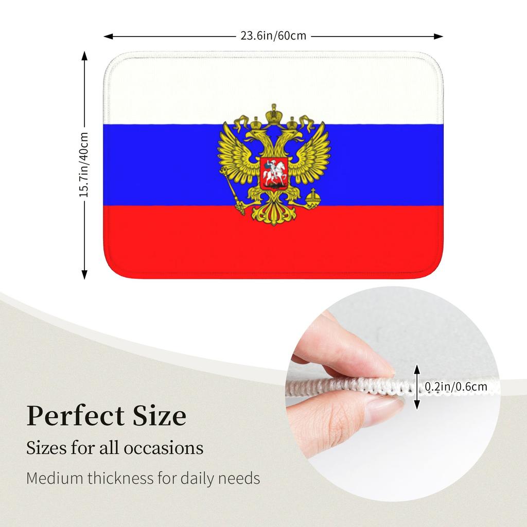 Custom Russian flag Doormat Non-Slip Entrance Kitchen Bath Door Floor Mats  Garden Rug Carpet Footpad