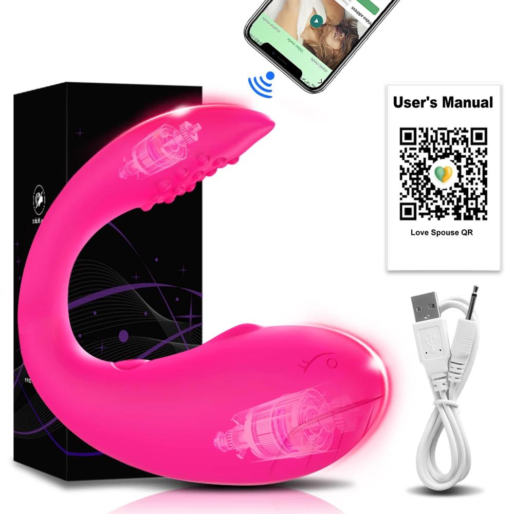 Ou Vibrator cu Control prin APP pentru Femei Stimulator Clitoridian Punct G Portabil Ou al Iubirii Chiloți Vibratori Jucărie Sexuală pentru Femei Articole pentru Adulți