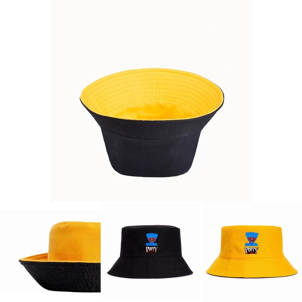 Poppy Playtime Fisherman Hat Double-sided Wearable Outdoor Sun Protection