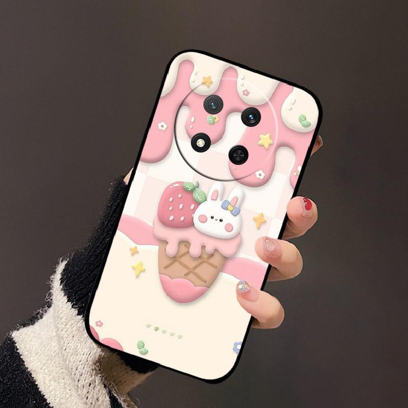 Für Honor X9c 5G X60 Pro 5G Mode Farbe Schild Luxus Silikon Hülle Funda Für Honor X9C 5G X60 Pro 5G Schwarze Rückseite