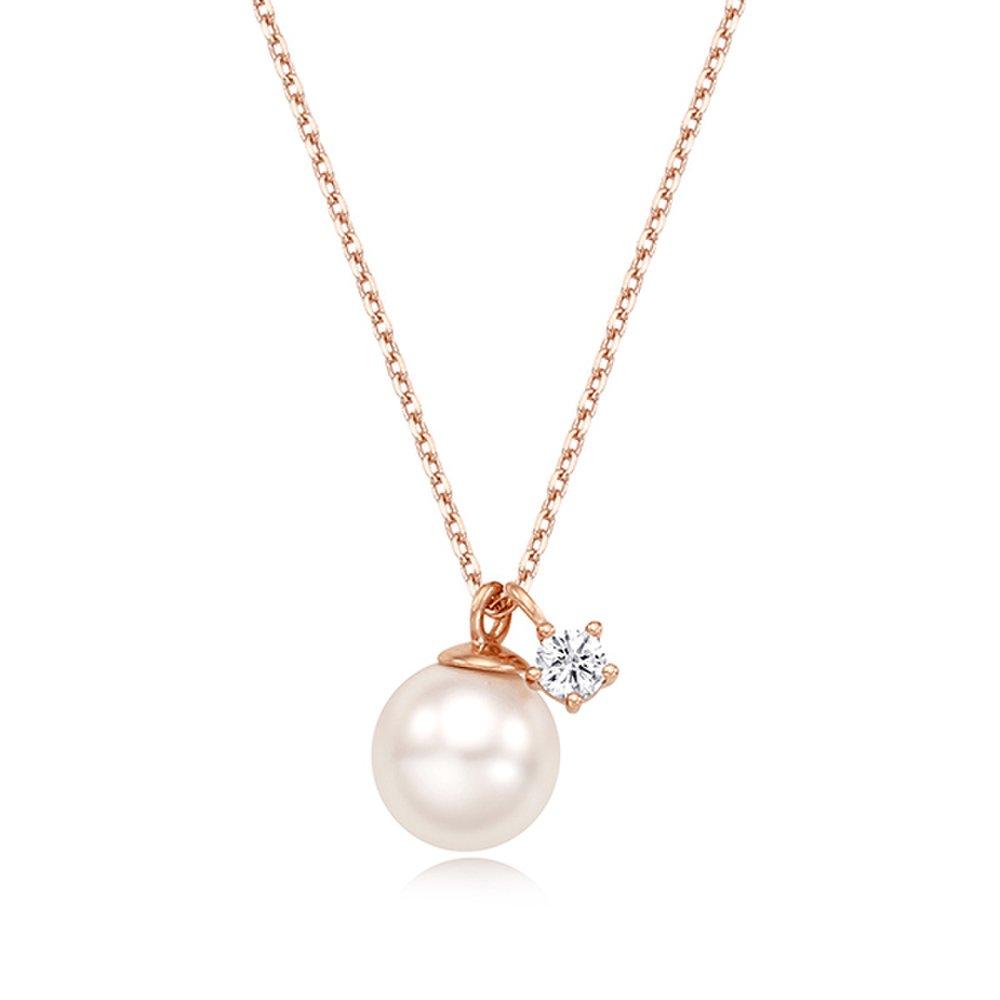 

[Stonehenge]] Silver Pearl Necklace Sc1311