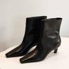 Mode Liyke Herbst Winter Warmhalten Kurzer Plüsch Mode Stiefel Für Frau Kleine Quadratische Zehe Niedrige Absätze Damen Bankettschuhe Stiefeletten
