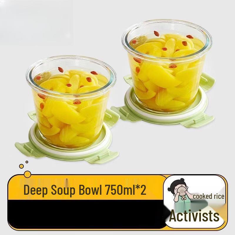 Gaiye Microwave-Safe Borosilicate Glass Lunch Box