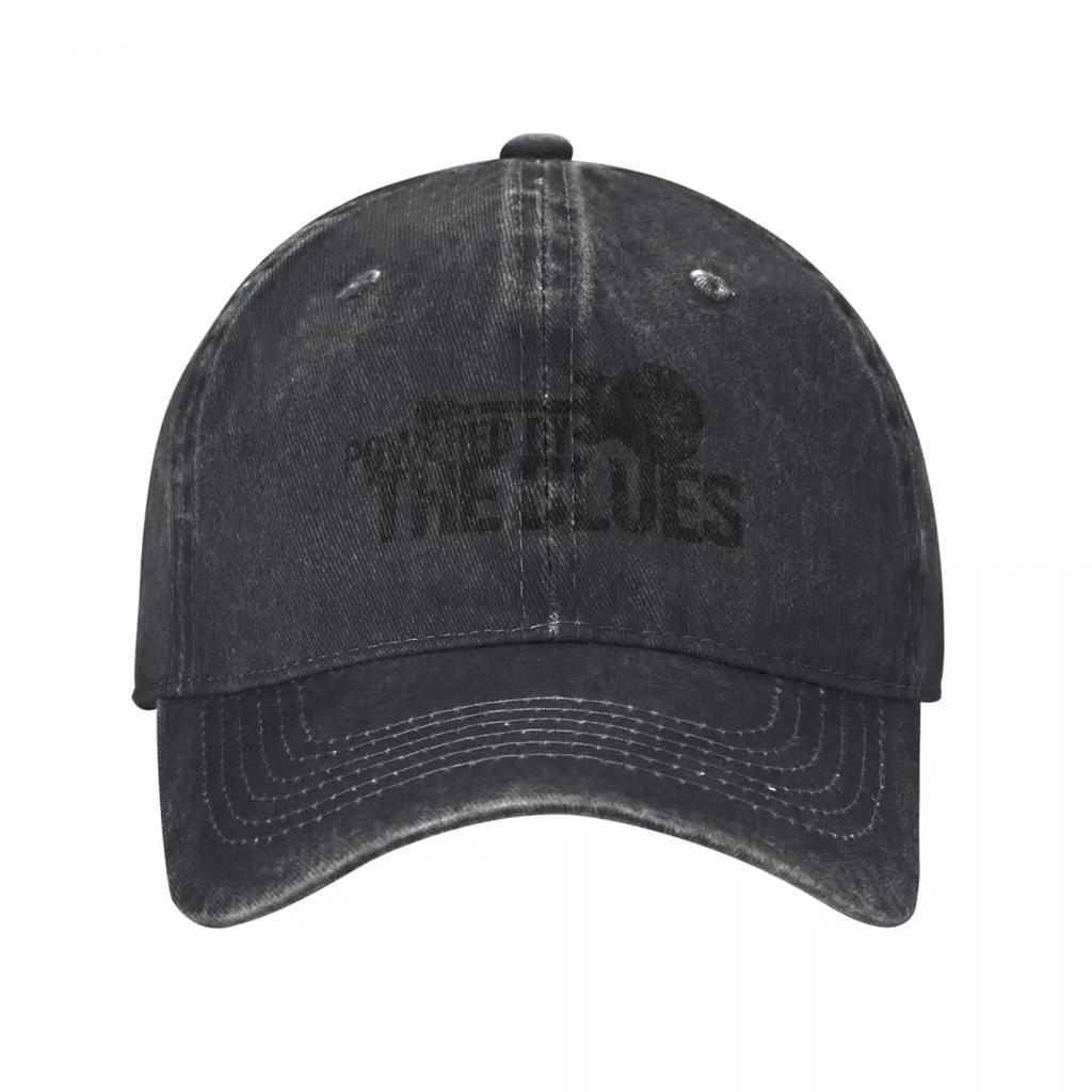 Powered By The Blues  Guitar Baseball Cap Fashionable Hood Horse Hat Hiking Hat Caps For Women Unisexs