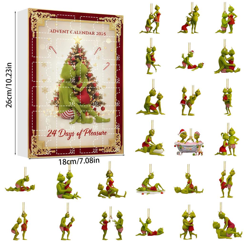 Gorilla Forță Aeriană Balet Acrilic Ornament de Pom de Crăciun Calendar de Advent Cutie Surpriză Cadou Pentru Decor de Sărbători