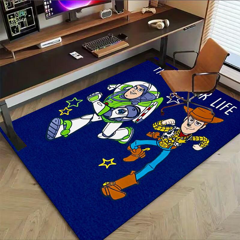 Toy Story Lifelong Friends Carpet for Playroom Bedroom Living Room Sofa Home Decor,kids Game Area Rug Non-slip Floor Mat