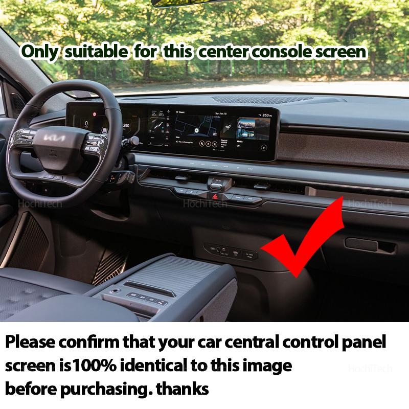 Central Control Screen Rear Storage Pad for Kia EV9 MV 2024-2025 Anti-Slip Dashboard Storage Tray Car Interior Accessories