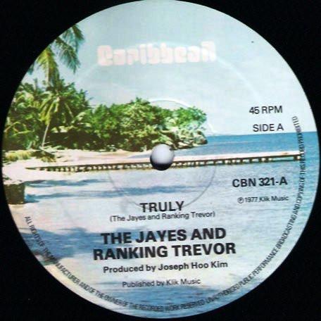 

12inch Record JAYS - Truly CBN321 Caribbean 1977 Canada Reggae, Ska & Dub Used