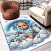 Sleeping Cartoon Bear Rug Floor Mat for Living Room or Bedroom Soft and Comfortable Carpet a Gift for Birthday and Holiday.ZFF0913252