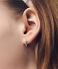 Dana Burton [925 Silver] Brilliant Pavé One-Touch Earrings
