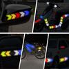 10pcs Car Reflective Arrow Sticker Safety Warning Sticker for Car Bumper Trunk Reflector Hazard Tape Car Styling Luminous Film