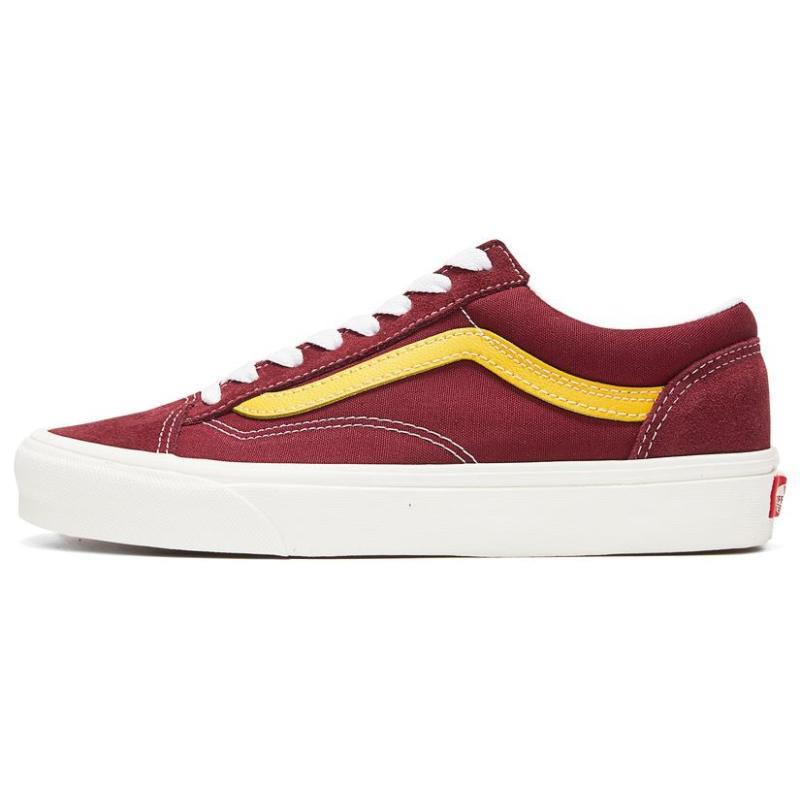 Vans Unisex Style 36 Sneakers Red Wine Red Vans VN0A54F6677