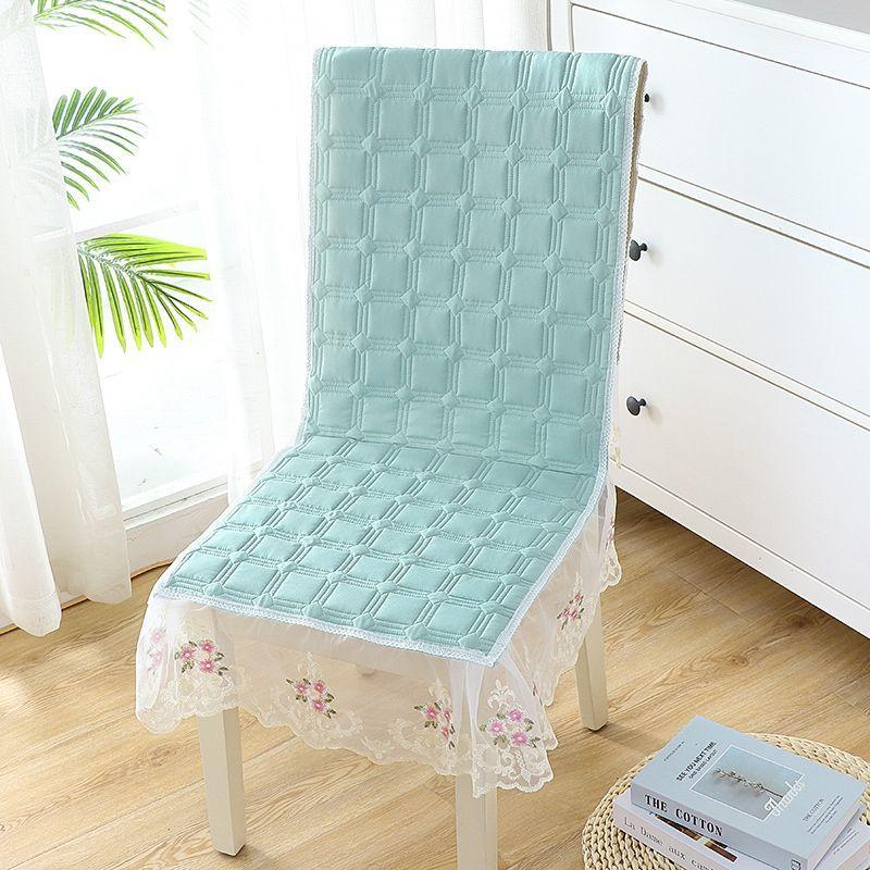 Lace Wave Lace Chair Cover Thickened Dining Table Seat  Cushion European Style Large Flower Table Cloth Integrated Chair Mat