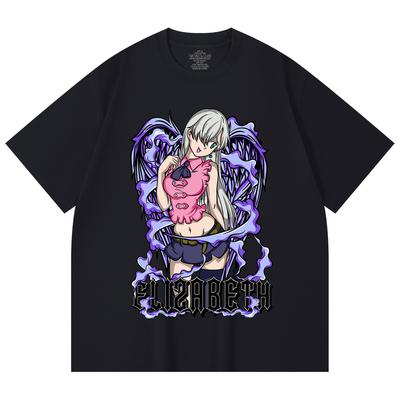 230 Gsm 100% Cotton Seven Deadly Sins V3 Elizabeth Print Unisex Heavy Cotton T Shirt