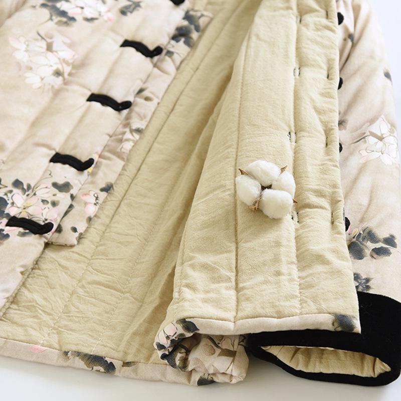 508 Lenjerie de corp caldă din bumbac, handmade de iarnă, retro - Stil nou chinezesc, îmbrăcăminte pentru mama