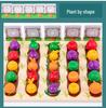 Wooden Farm Veggie Sorting & Counting Game for Toddlers