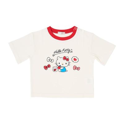 Short Sleeve Hello Kitty 606481 Kids' T-Shirt, White, 90cm, Body 60% Cotton, 40% Polyester, Rib 95% Cotton, 5% Polyurethane,