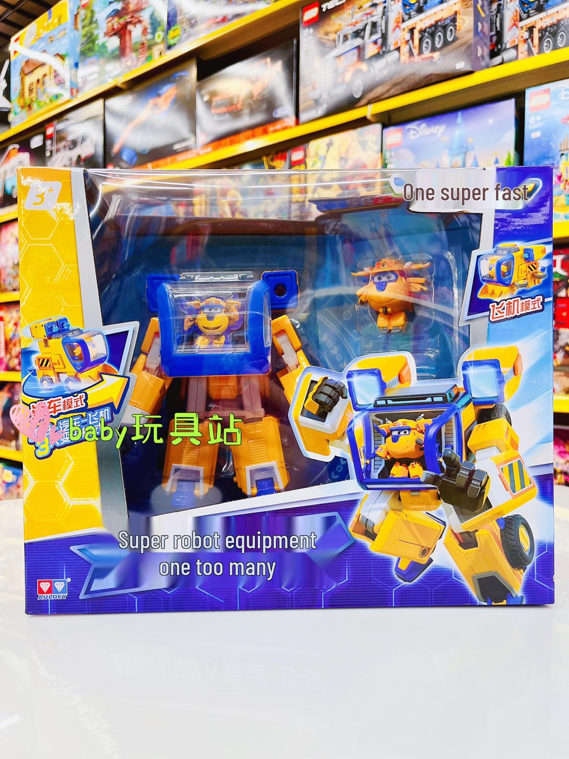 Супер Крылья Сезон 9: Большой трансформирующийся мех Джетт и Додо Набор игрушек-роботов