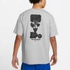Nike T Shirts Men's Dark Gray Crew Neck Moderate Straight Fit DQ1906-063