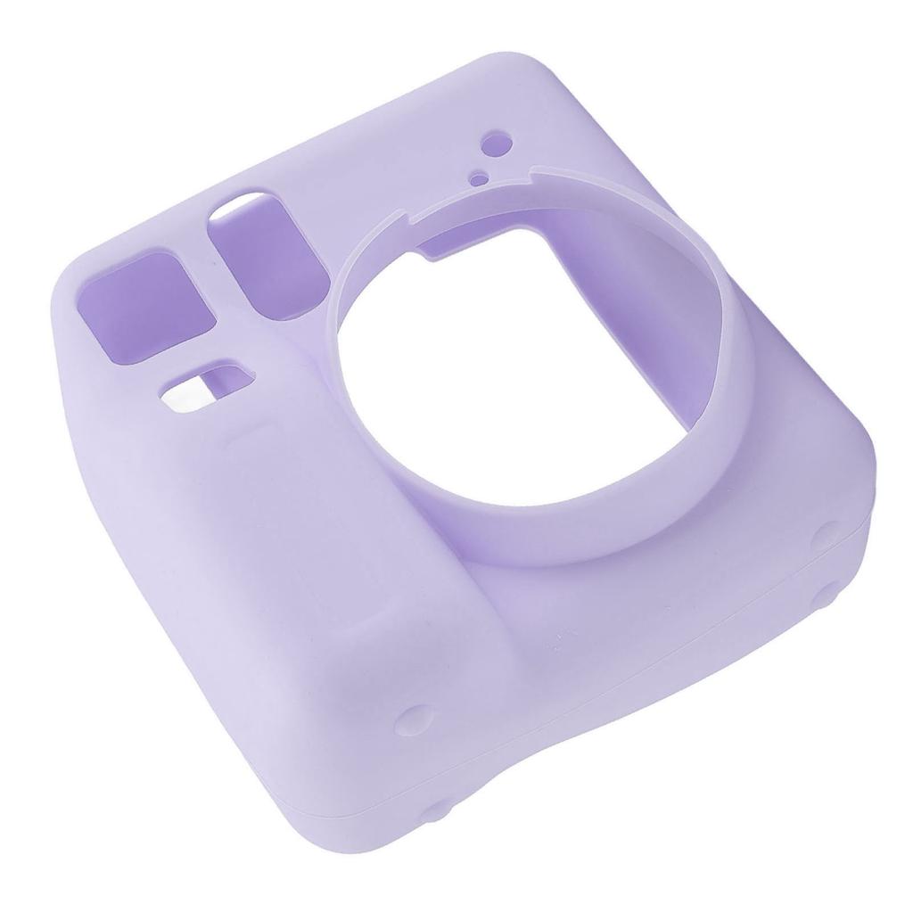 Instant Camera Silicone Protective Case for SE Wear Fall Resistant Soft Shell Pure Color Purple