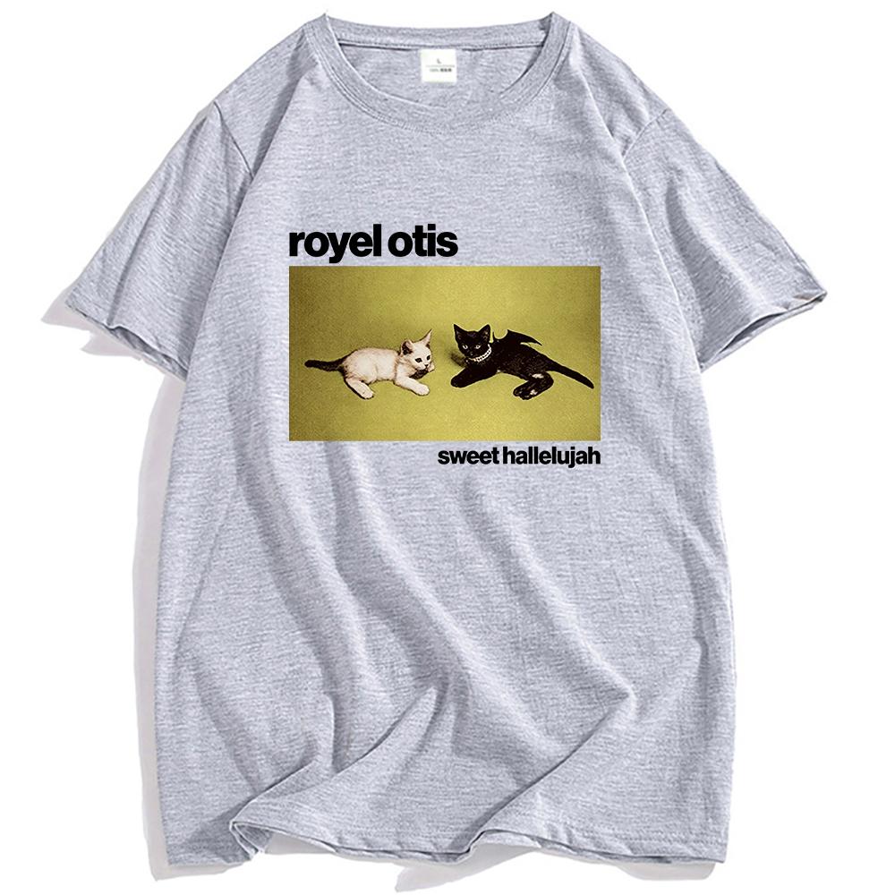Royel Otis Sweet Hallelujah Tee Short Sleeve Summer Cotton T-shirt O-neck Fashion Graphic Printing Clothing Unisex Tops