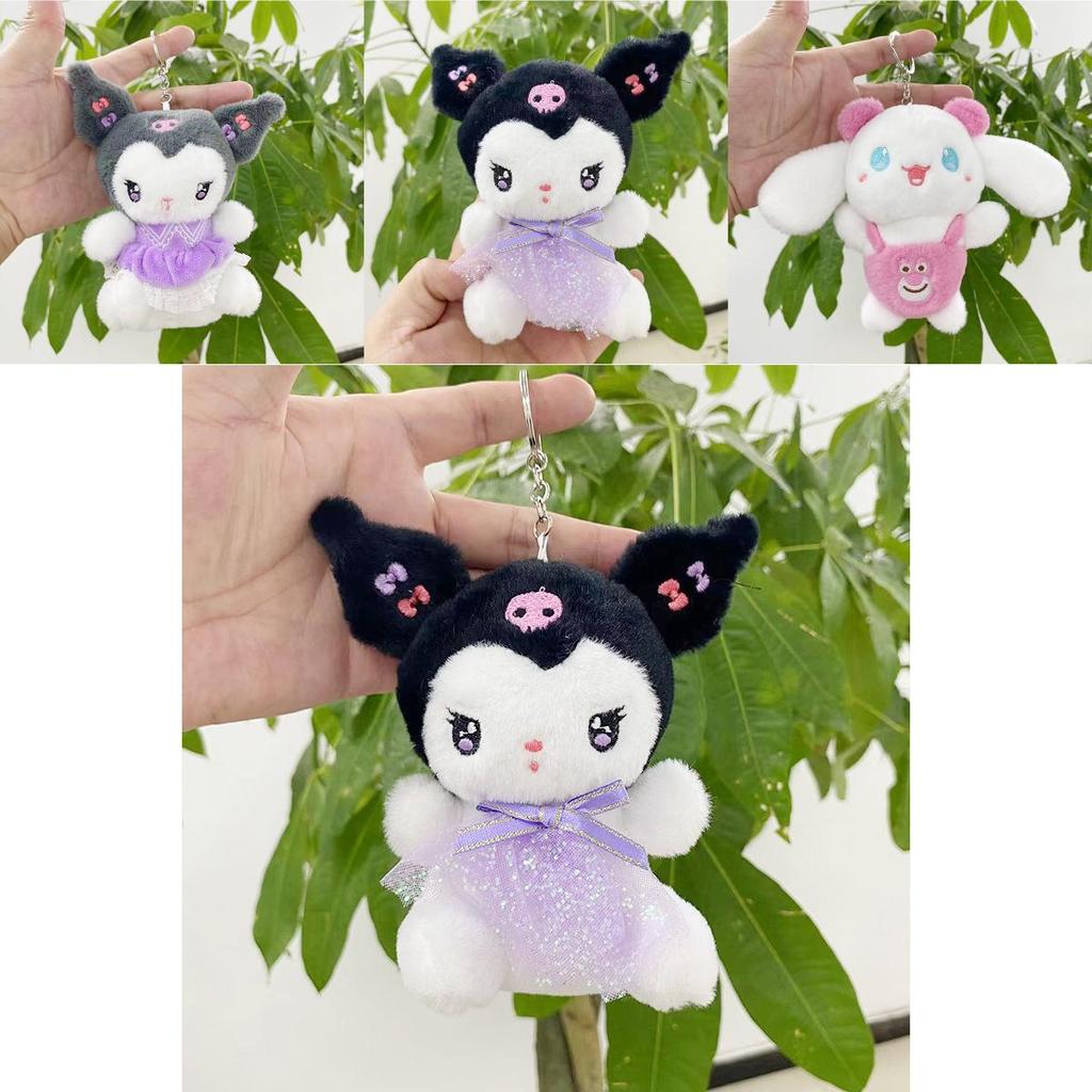 Adorable Kurumi Plush Doll Toy With Cute Melon Pink And Violet Colors For Girls